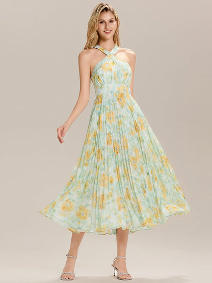 ever AURELIA|Cut-Out Chiffon Floral Wedding Guest Dress