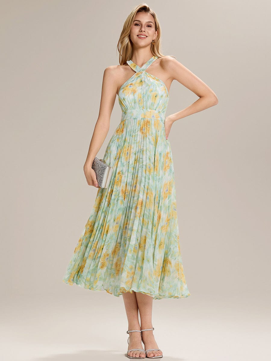 ever AURELIA|Cut-Out Chiffon Floral Wedding Guest Dress