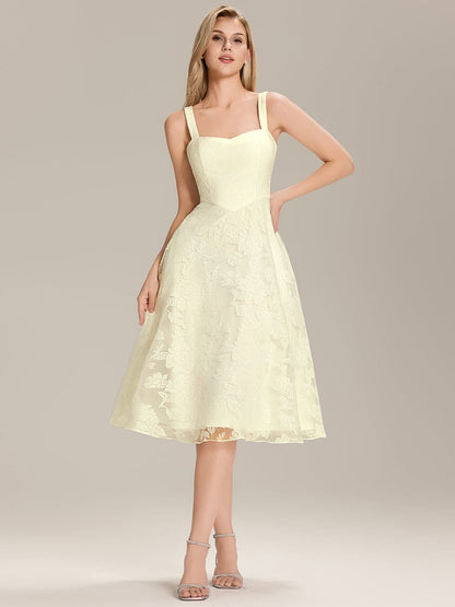 ever ELODIE|Floral Mesh Sleeveless A-Line Midi Dress