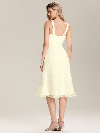 ever ELODIE|Floral Mesh Sleeveless A-Line Midi Dress