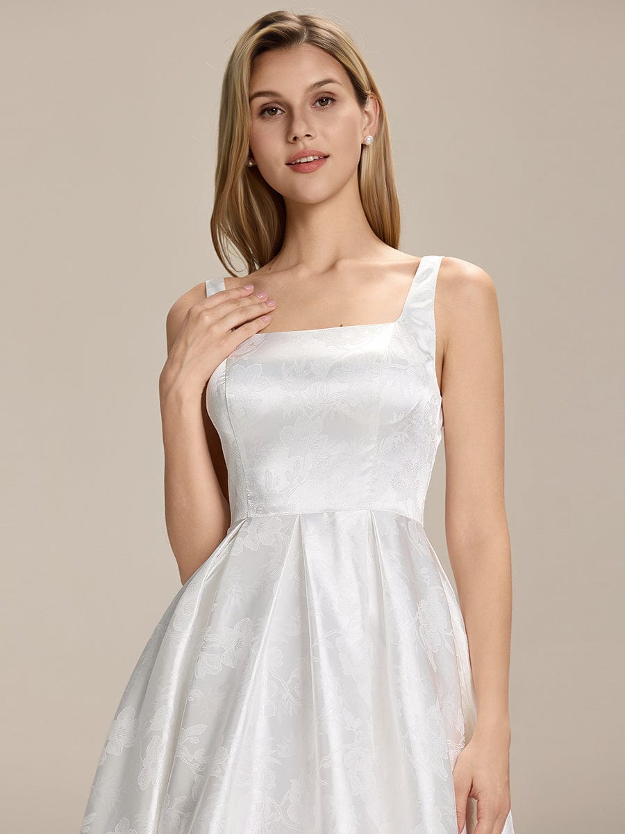 ever MIRELLE|Elegant Satin Sleeveless Midi Dress with Pockets