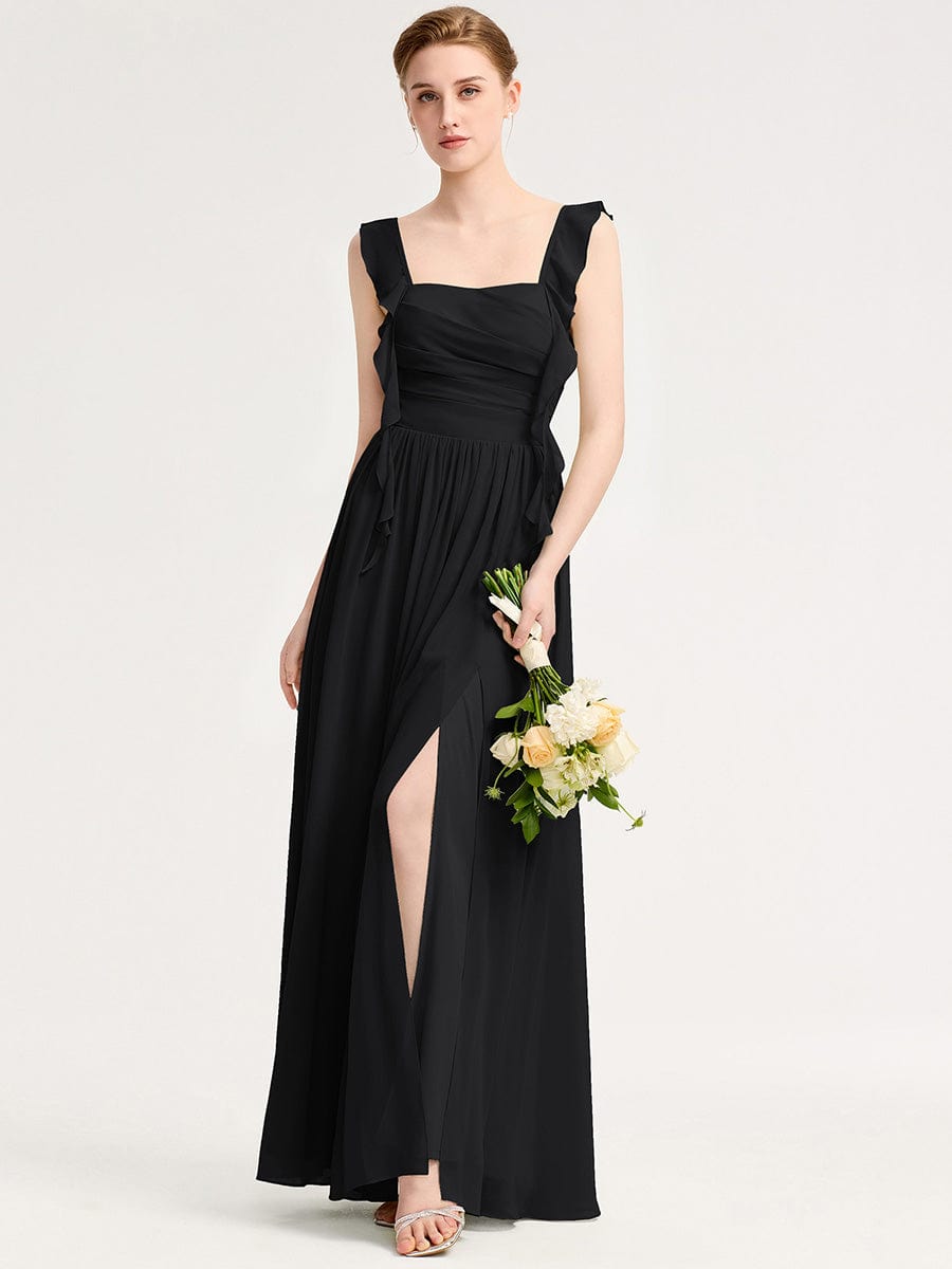 ever LUNARA|Flowing Ribbon Chiffon Bridesmaid dress