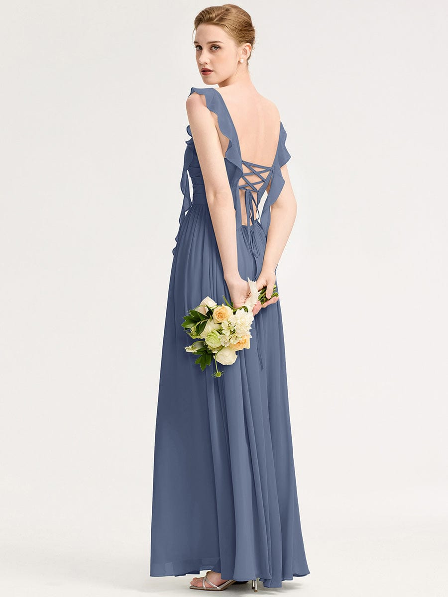 ever LUNARA|Flowing Ribbon Chiffon Bridesmaid dress