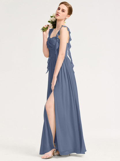 ever LUNARA|Flowing Ribbon Chiffon Bridesmaid dress