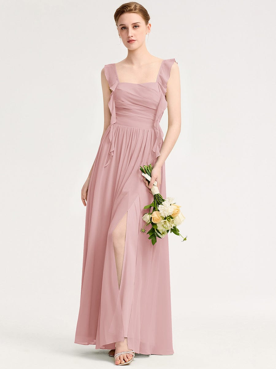 ever LUNARA|Flowing Ribbon Chiffon Bridesmaid dress