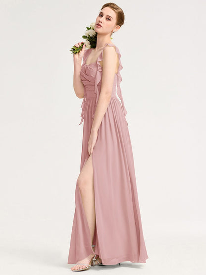 ever LUNARA|Flowing Ribbon Chiffon Bridesmaid dress