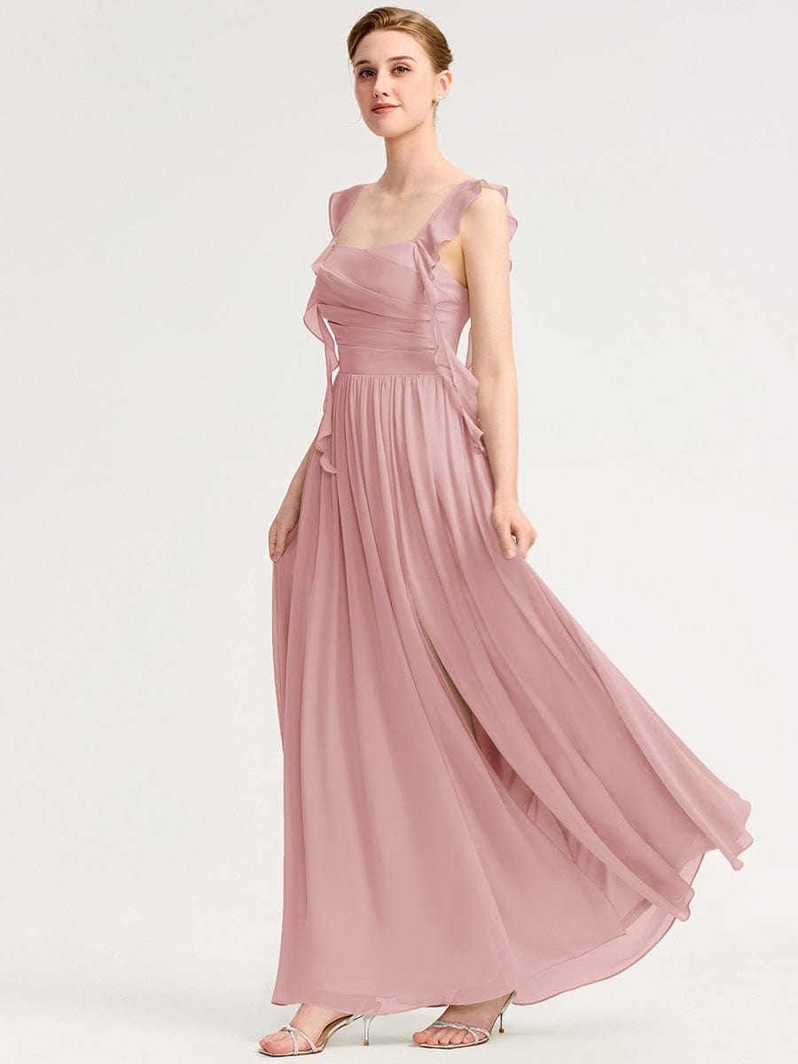 ever LUNARA|Flowing Ribbon Chiffon Bridesmaid dress
