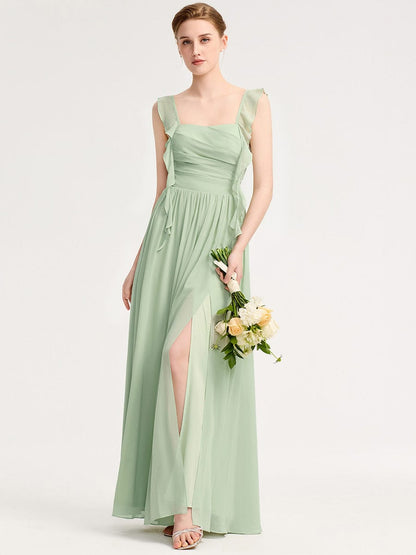 ever LUNARA|Flowing Ribbon Chiffon Bridesmaid dress