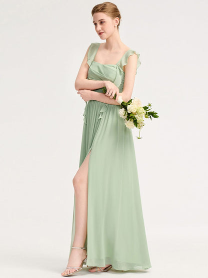 ever LUNARA|Flowing Ribbon Chiffon Bridesmaid dress