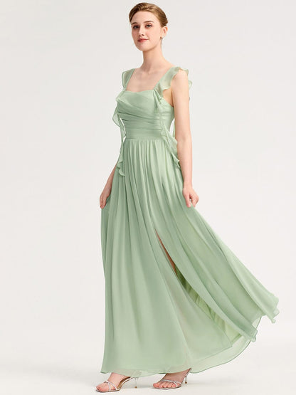 ever LUNARA|Flowing Ribbon Chiffon Bridesmaid dress