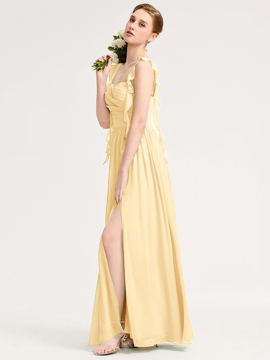 ever LUNARA|Flowing Ribbon Chiffon Bridesmaid dress