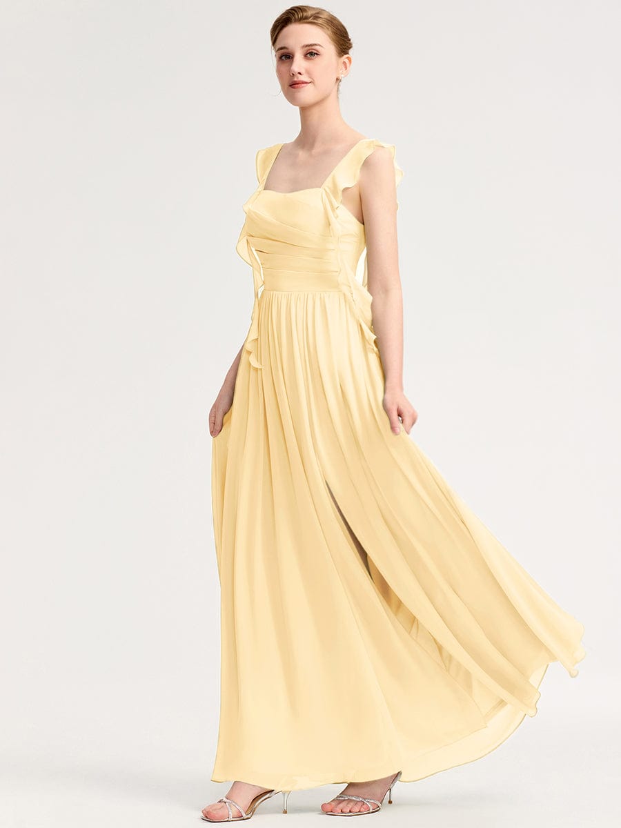 ever LUNARA|Flowing Ribbon Chiffon Bridesmaid dress
