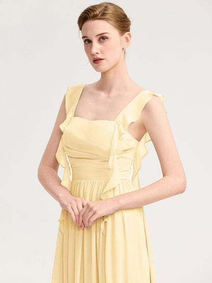ever LUNARA|Flowing Ribbon Chiffon Bridesmaid dress