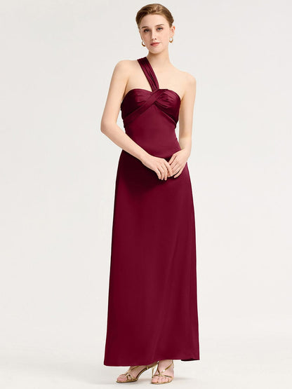 ever RAVINA|Twist Knot Satin Mermaid Bridesmaid dress
