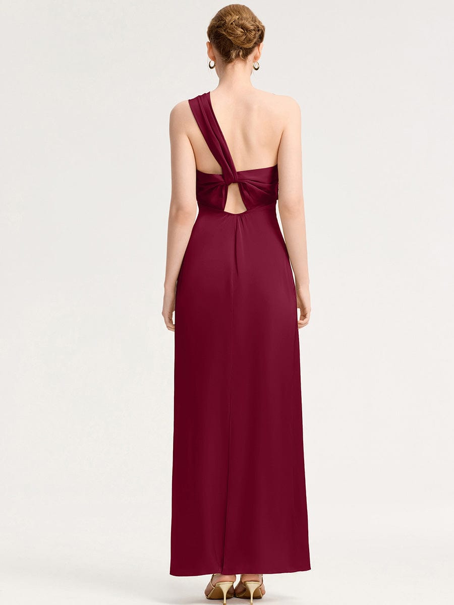 ever RAVINA|Twist Knot Satin Mermaid Bridesmaid dress