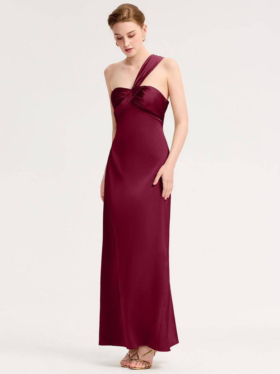 ever RAVINA|Twist Knot Satin Mermaid Bridesmaid dress