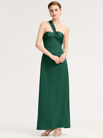 ever RAVINA|Twist Knot Satin Mermaid Bridesmaid dress