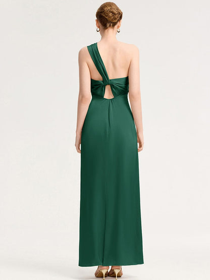 ever RAVINA|Twist Knot Satin Mermaid Bridesmaid dress