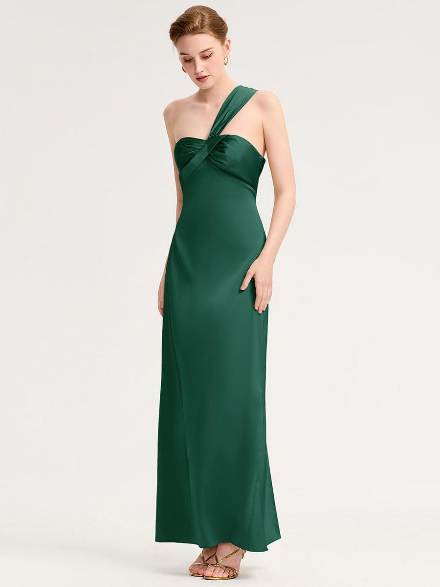 ever RAVINA|Twist Knot Satin Mermaid Bridesmaid dress