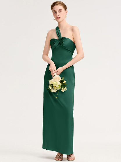 ever RAVINA|Twist Knot Satin Mermaid Bridesmaid dress