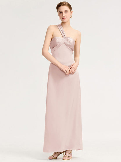 ever RAVINA|Twist Knot Satin Mermaid Bridesmaid dress