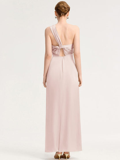 ever RAVINA|Twist Knot Satin Mermaid Bridesmaid dress