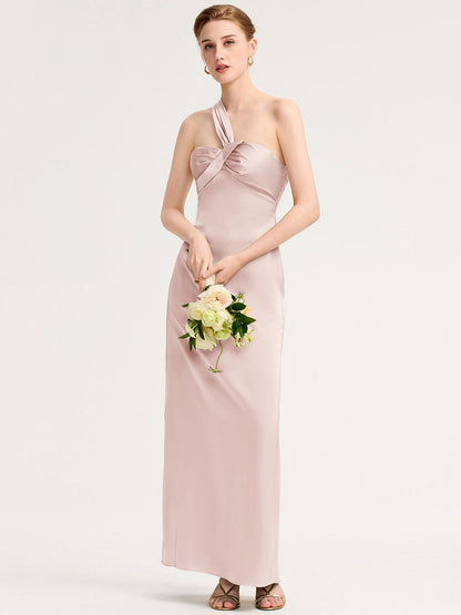ever RAVINA|Twist Knot Satin Mermaid Bridesmaid dress