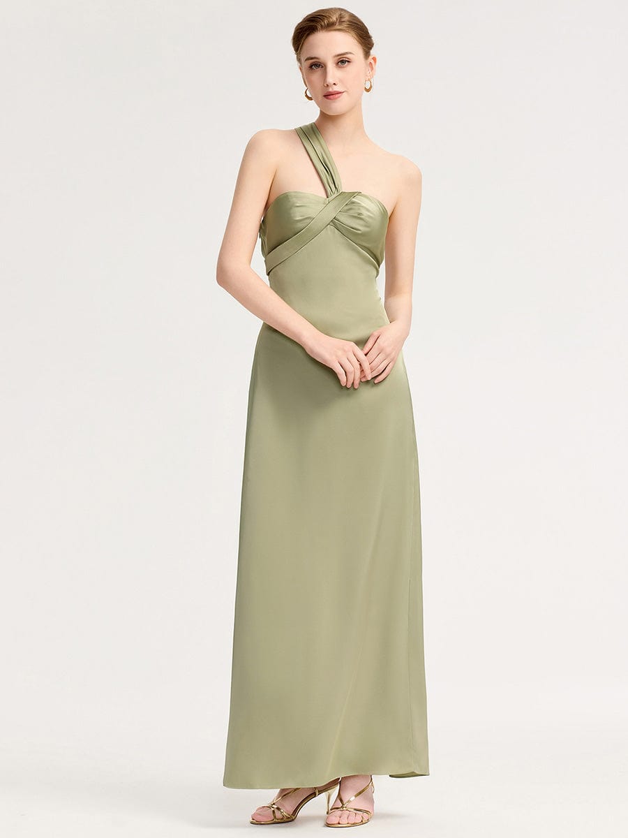 ever RAVINA|Twist Knot Satin Mermaid Bridesmaid dress