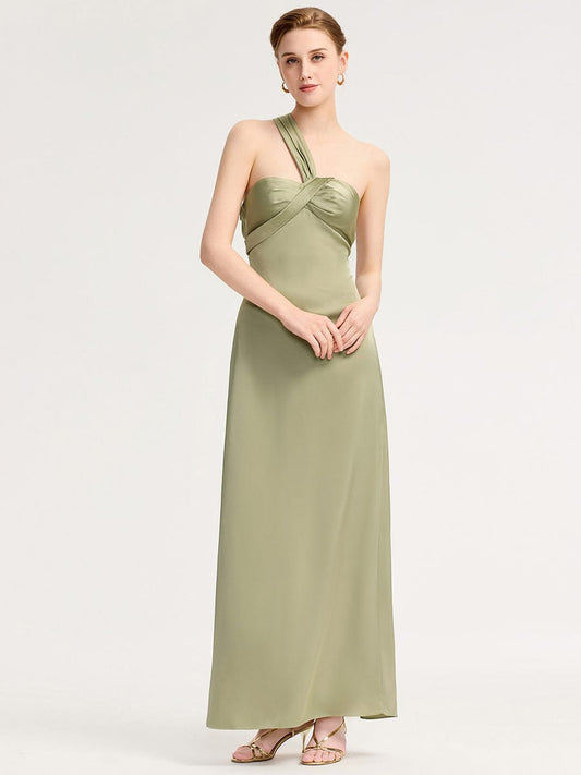 ever RAVINA|Twist Knot Satin Mermaid Bridesmaid dress