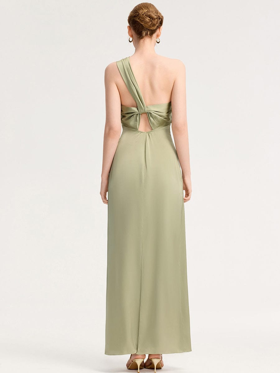 ever RAVINA|Twist Knot Satin Mermaid Bridesmaid dress