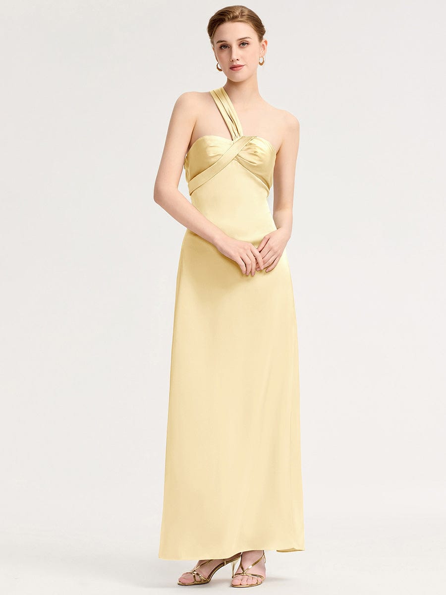 ever RAVINA|Twist Knot Satin Mermaid Bridesmaid dress