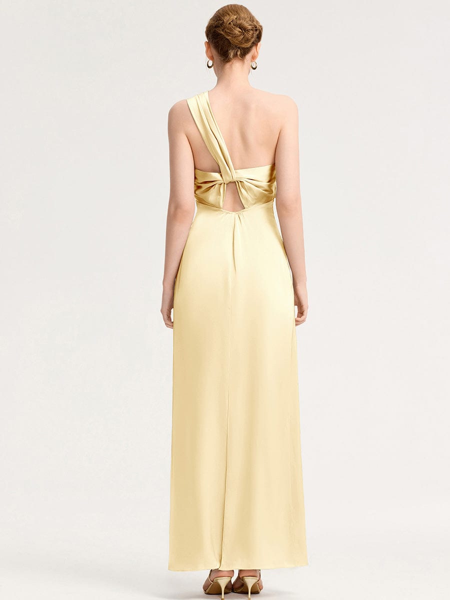 ever RAVINA|Twist Knot Satin Mermaid Bridesmaid dress