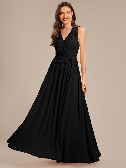 ever MARIBEL|Applique Chiffon Sleeveless Bridesmaid Dress