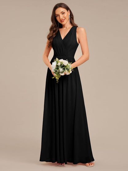 ever MARIBEL|Applique Chiffon Sleeveless Bridesmaid Dress