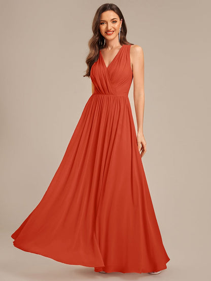 ever MARIBEL|Applique Chiffon Sleeveless Bridesmaid Dress