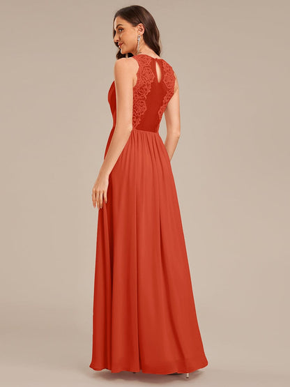 ever MARIBEL|Applique Chiffon Sleeveless Bridesmaid Dress