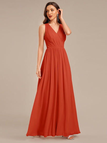 ever MARIBEL|Applique Chiffon Sleeveless Bridesmaid Dress