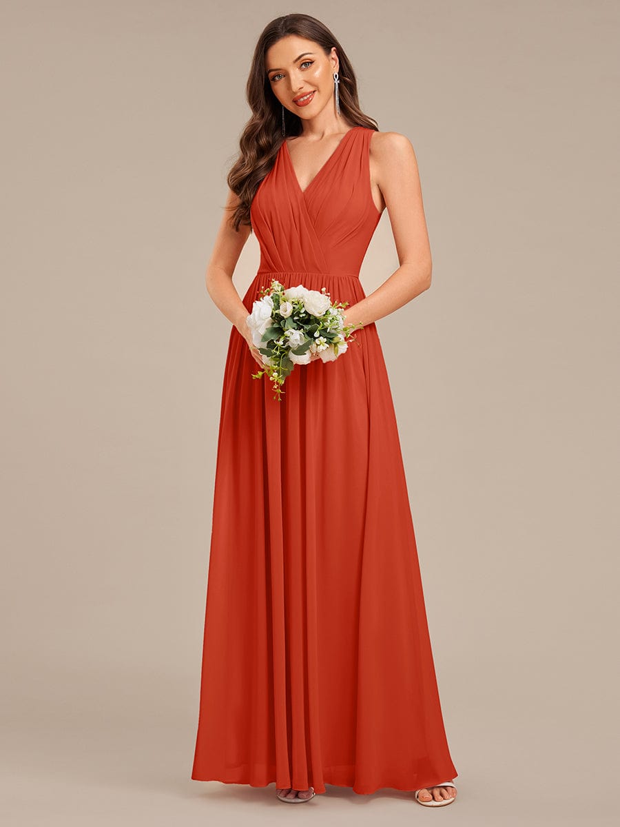 ever MARIBEL|Applique Chiffon Sleeveless Bridesmaid Dress