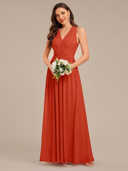 ever MARIBEL|Applique Chiffon Sleeveless Bridesmaid Dress