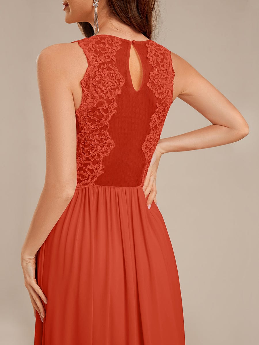 ever MARIBEL|Applique Chiffon Sleeveless Bridesmaid Dress