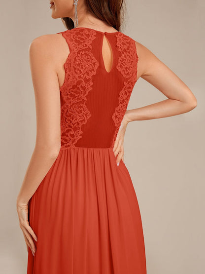 ever MARIBEL|Applique Chiffon Sleeveless Bridesmaid Dress