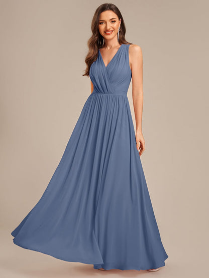 ever MARIBEL|Applique Chiffon Sleeveless Bridesmaid Dress