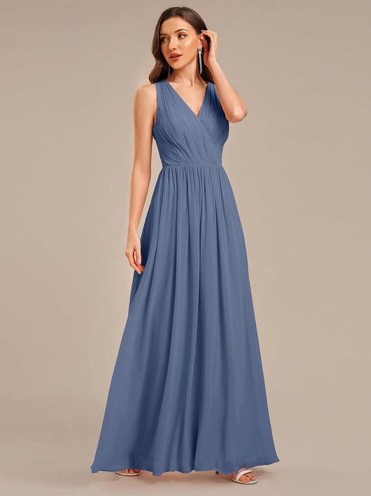 ever MARIBEL|Applique Chiffon Sleeveless Bridesmaid Dress