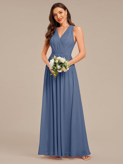 ever MARIBEL|Applique Chiffon Sleeveless Bridesmaid Dress