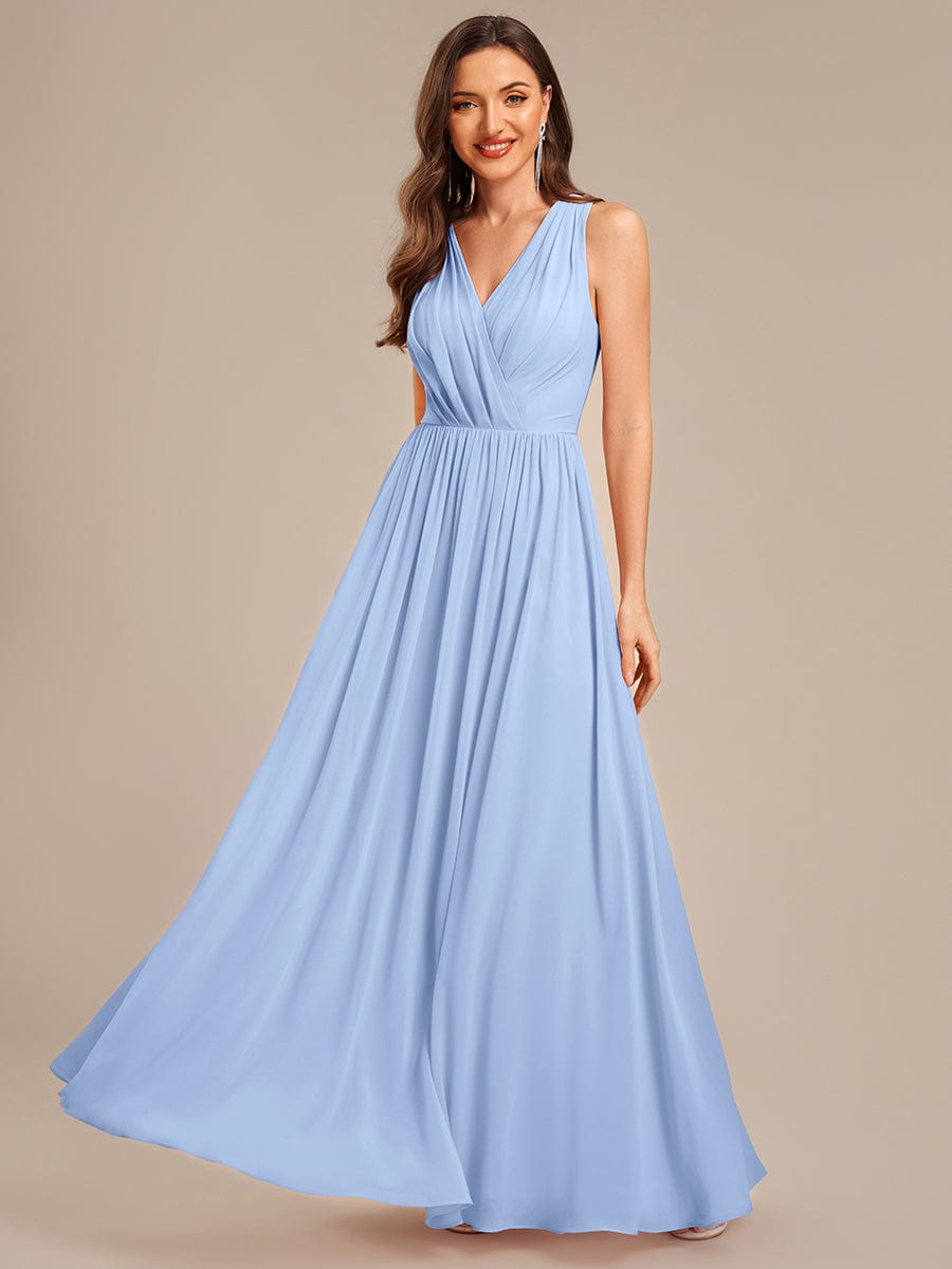 ever MARIBEL|Applique Chiffon Sleeveless Bridesmaid Dress