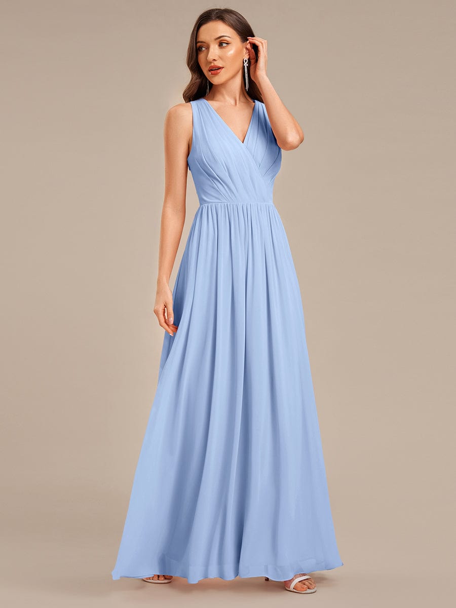 ever MARIBEL|Applique Chiffon Sleeveless Bridesmaid Dress