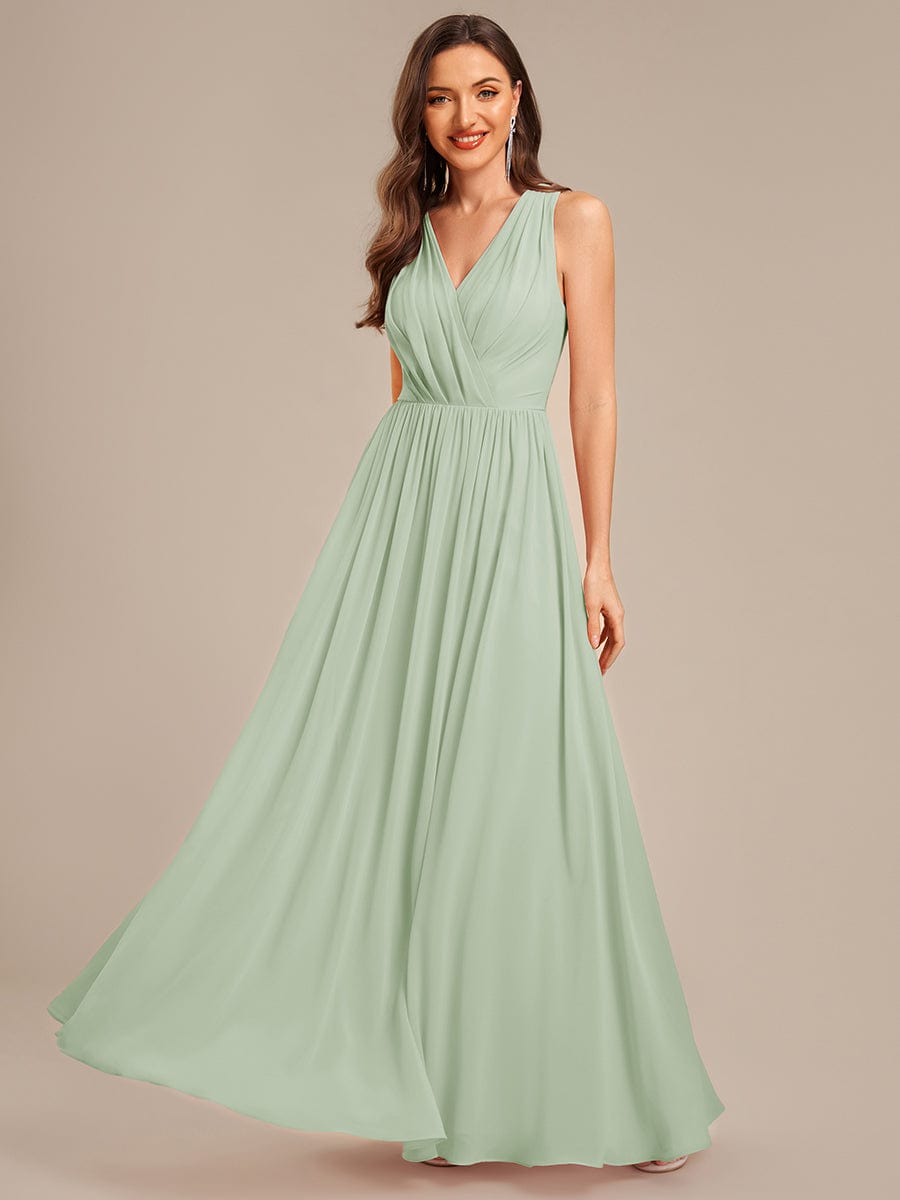 ever MARIBEL|Applique Chiffon Sleeveless Bridesmaid Dress