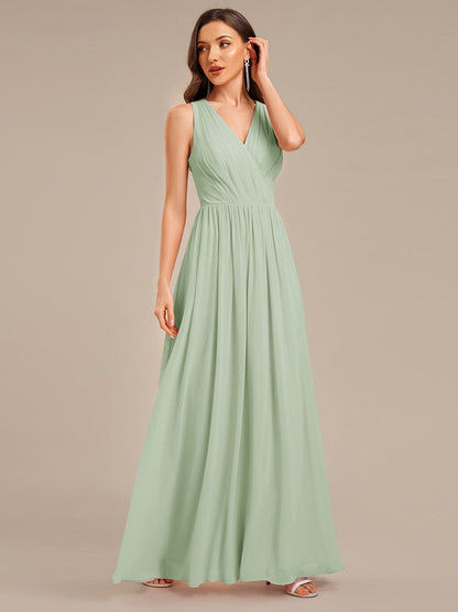 ever MARIBEL|Applique Chiffon Sleeveless Bridesmaid Dress