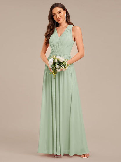 ever MARIBEL|Applique Chiffon Sleeveless Bridesmaid Dress