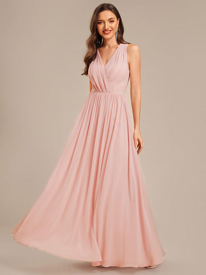 ever MARIBEL|Applique Chiffon Sleeveless Bridesmaid Dress